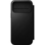 Nomad Modern Leather Folio flipové puzdro s MagSafe pre iPhone 17 Pro Max - čierne