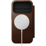 Nomad Modern Leather Folio flipové puzdro s MagSafe pre iPhone 17 Pro - hnedé