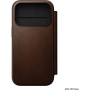 Nomad Modern Leather Folio flipové puzdro s MagSafe pre iPhone 17 Pro - hnedé