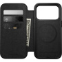 Nomad Modern Leather Folio flipové puzdro s MagSafe pre iPhone 17 Pro - hnedé