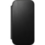 Nomad Modern Leather Folio flipové puzdro s MagSafe pre iPhone 17 - čierne
