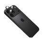 FIXED Camera Glass tvrdené sklá s hliníkovým rámčekom na ochranu šošoviek fotoaparátu pre iPhone 17 Pro / 17 Pro Max - čierna
