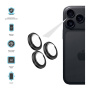 FIXED Camera Glass tvrdené sklá s hliníkovým rámčekom na ochranu šošoviek fotoaparátu pre iPhone 17 Pro / 17 Pro Max - čierna