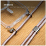 FIXED MagPure Neck transparentný kryt so šnúrkou a MagSafe pre iPhone 17 - ružový