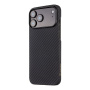 Tactical Aramid kryt so vzorom karbónových vlákien a MagSafe pre iPhone 17 Pro Max - tmavosivý
