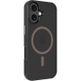 Tactical Hyperstealth 2.0 transparentný kryt s hnedým MagSafe pre iPhone 17 - čierny