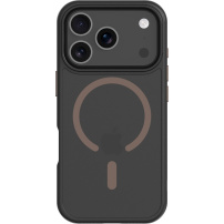 Tactical Hyperstealth 2.0 transparentný kryt s hnedým MagSafe pre iPhone 17 Pro - čierny