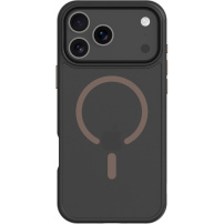 Tactical Hyperstealth 2.0 transparentný kryt s hnedým MagSafe pre iPhone 17 Pro Max - čierny