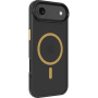 Tactical Hyperstealth 2.0 transparentný kryt so žltým MagSafe pre iPhone Air - čierny