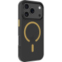 Tactical Hyperstealth 2.0 transparentný kryt so žltým MagSafe pre iPhone 17 Pro - čierny