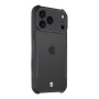 Tactical Quantum Stealth kryt so zosilnenými rohmi pre iPhone 17 Pro Max - čierny