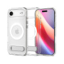 Spigen Ultra Hybrid S transparentný kryt so stojanom a MagSafe pre iPhone Air - číry
