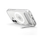 Spigen Ultra Hybrid S transparentný kryt so stojanom a MagSafe pre iPhone 17 - číry