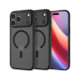 Spigen Ultra Hybrid matný transparentný kryt s MagSafe pre iPhone 17 Pro Max - čierny