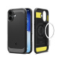Spigen Rugged Armor odolný kryt s MagSafe pre iPhone 17 - čierny