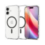 Spigen Ultra Hybrid transparentný kryt so sivým MagSafe pre iPhone 17 - číry