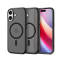 Spigen Ultra Hybrid matný transparentný kryt s MagSafe pre iPhone 17 - čierny