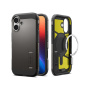Spigen Tough Armor T odolný kryt so stojanom a MagSafe pre iPhone 17 - tmavo šedý