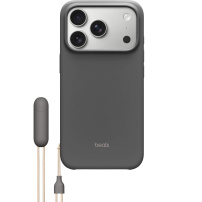 Beats matný kryt so stojanom a MagSafe pre iPhone 17 Pro / 18 Pro - granitovo sivý