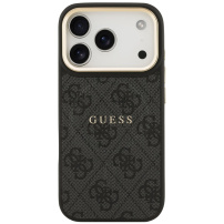 Guess 4G Gold Frame kryt s MagSafe pre iPhone 17 Pro - sivý