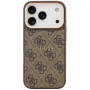 Guess 4G Gold Frame kryt s MagSafe pre iPhone 17 Pro Max - hnedý