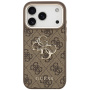 Guess 4G Metal Logo Gold Frame kryt pre iPhone 17 Pro Max - hnedý