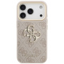 Guess 4G Metal Logo Gold Frame kryt pre iPhone 17 Pro Max - ružový