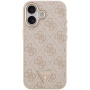 Guess 4G Triangle Logo Gold Frame kryt s MagSafe pre iPhone 17 - ružový