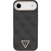 Guess 4G Triangle Logo Gold Frame kryt s MagSafe pre iPhone Air - sivý