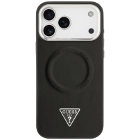 Guess Triangle Logo kryt s MagSafe pre iPhone 17 Pro - čierny