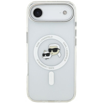 Karl Lagerfeld IML K&CH Heads Metal Frame kryt s MagSafe pre iPhone Air - číry