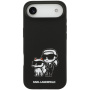Karl Lagerfeld K&CH Sketch silikónový kryt s MagSafe pre iPhone Air - čierny