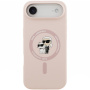 Karl Lagerfeld Karl and Choupette silikónový kryt s MagSafe pre iPhone Air - ružový