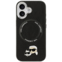 Karl Lagerfeld Karl and Choupette Heads Pins kryt s MagSafe pre iPhone 17 - čierny