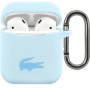 Lacoste Glossy Printing Logo silikónový obal pre AirPods 1 / 2 - modrý