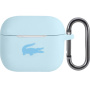 Lacoste Glossy Printing Logo silikónový obal pre AirPods 3 - modrý