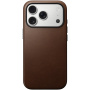 Nomad Modern Leather kožený kryt s MagSafe pre iPhone 17 Pro - hnedý