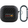 Oracle Red Bull Racing obal so vzorom karbónových vlákien pre AirPods 4 / 5 - čierny