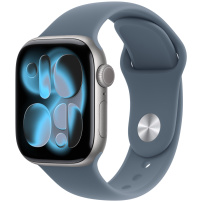 Originálne Apple športový remienok pre Apple Watch 42mm / 41mm / 40mm / 38mm - M/L - oceľovo modrý