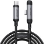 JOYROOM S-A56 opletený nabíjací a dátový kábel - USB-C na USB-C - 1,2 m - čierny