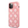 Guess Liquid Silicone White Peony kryt pre iPhone 12 Pro Max - ružový