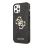 Guess Big 4G Full Glitter kryt pre iPhone 12 Pro Max - čierny