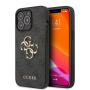 Guess 4G Metal Logo kryt pre iPhone 13 Pro Max - sivý