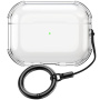 Transparentný obal s karabínou pre AirPods Pro 3 - číry