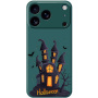 Ochranný kryt s halloweenskym vzorom pre iPhone 17 Pro - petrolejový