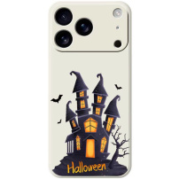 Ochranný kryt s halloweenskym vzorom pre iPhone 17 Pro Max - béžový
