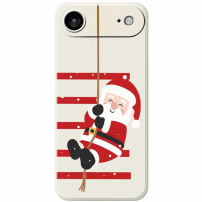 Ochranný kryt so vzorom Santa Clausa pre iPhone Air - béžový