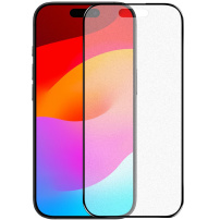 NORTHJO matné tvrdené 2.5D sklo s čiernym rámčekom pre iPhone Air