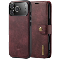 DG.Ming 2v1 odnímateľné flipové puzdro pre iPhone 17 Pro Max - vínovej