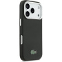 Lacoste Iconic Petit Pique Metal Logo kryt s MagSafe pre iPhone 17 Pro Max - čierny